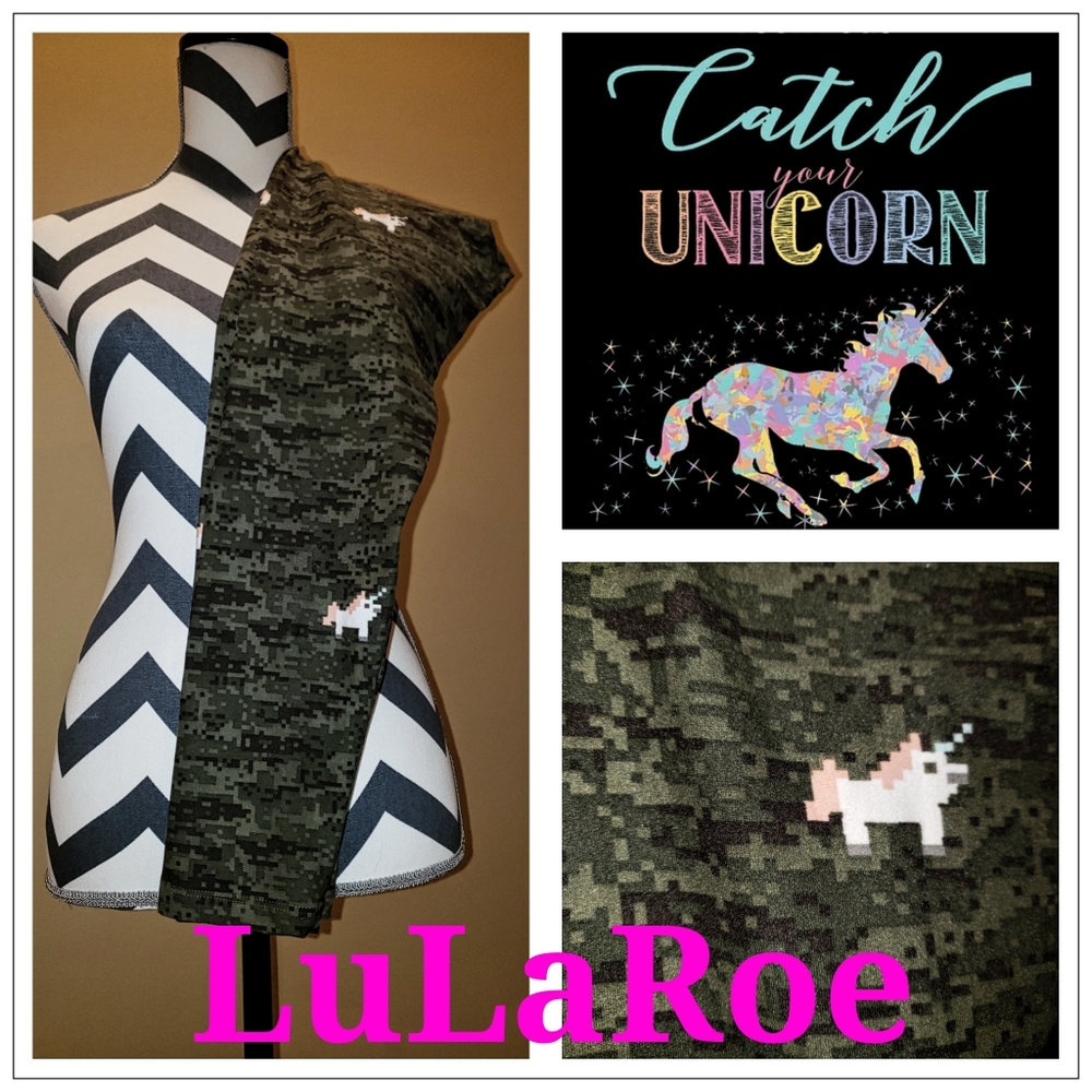 LuLaRoe O/S Unicorn Cammo leggings